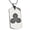Silver, variant on Stainless Steel Kasai Samurai Crest Engraved Dog Tag Pendant Necklace