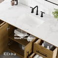 thumbnail image 3 of Eviva Graham 60"W x 22"D Oak Bathroom Vanity with White Arabescato Engineered Stone Countertop and Undermount Ceramic Sink, 3 of 11