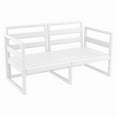 thumbnail image 2 of Mykonos Patio Loveseat White with Acrylic Fabric Cushions, 2 of 8