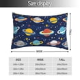thumbnail image 3 of KLL Planets and Stars Pillow Covers Envelope Closure,Super Soft and Cozy Fuzzy Fleece Pillow Case Cover 16"x24", 3 of 7