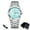 Sky Blue, variant on Sport Man Watch Waterproof Luminous Date Week Men Watch Stainless Steel Quartz Men's Watches Male Clock