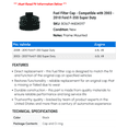 thumbnail image 2 of Fuel Filter Cap - Compatible with 2003 - 2010 Ford F-350 Super Duty 2004 2005 2006 2007 2008 2009, 2 of 2