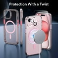 thumbnail image 2 of for iPhone 16 Pro Max Case, Compatible with MagSafe, Shockproof Military-Grade Protection, Magnetic Phone Case for iPhone 16 Pro Max, Classic Hybrid Case (HaloLock), Clear, 2 of 5