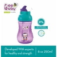 thumbnail image 3 of BeeBaby Flippy straw Sippy cup 240ML / 8Oz. -Purple, 3 of 7
