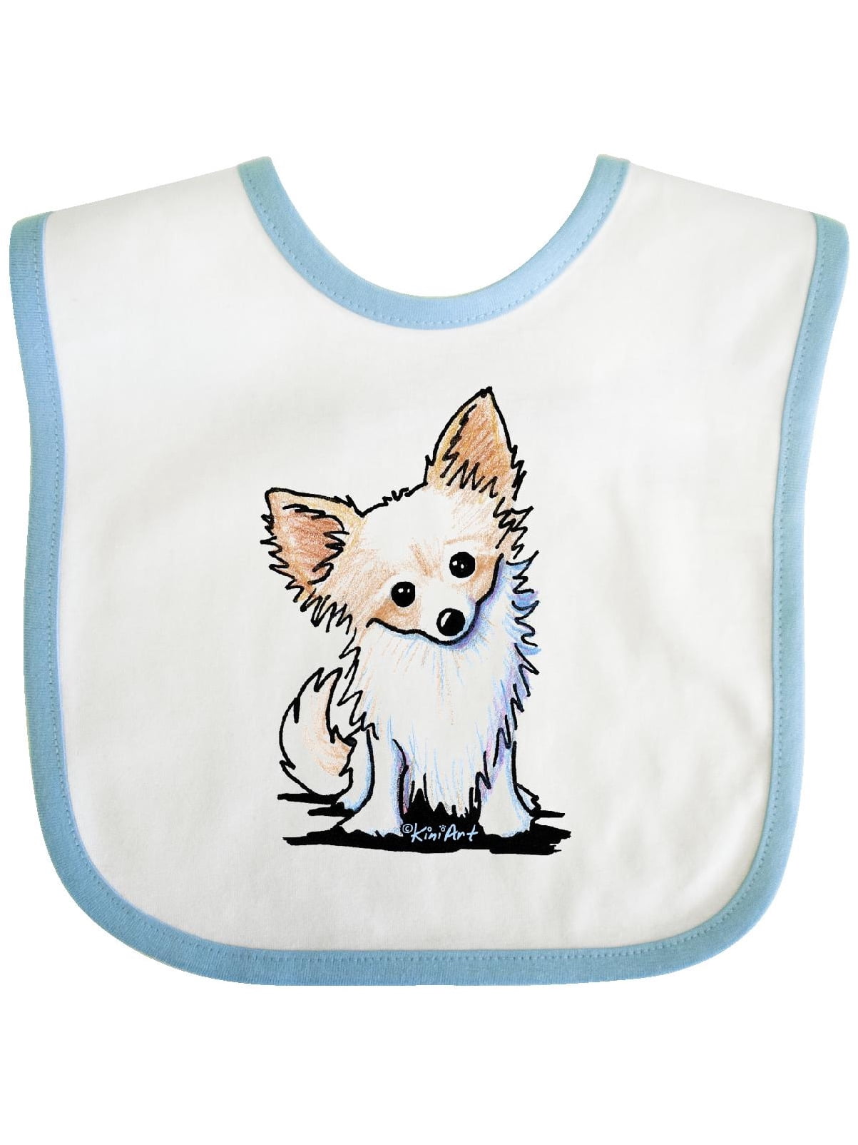 Inktastic Long Haired Chihuahua Infant Bib Unisex Blue and Chocolate -  Walmart.com