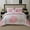 Beige Pink Floral, variant on Koniroom 8-Piece Pink and Grey Queen Comforter Set - Reversible Floral Bed in a Bag with Sheets, Pillowcases, Shams, and Decorative Pillow Cover for Teen Girls and Women