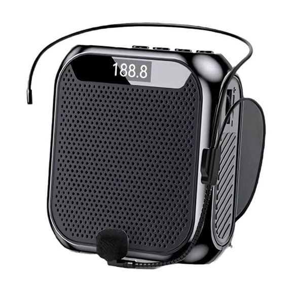 Bluetooth UHF Wireless Voice Amplifier Portable for Teaching Lecture TF Card Digital Display ,Clear and Reliable