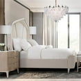 thumbnail image 2 of Michael Amini Malibu Crest Cal. King Curved Panel Bed - Doeskin/Chardonnay, 2 of 11