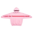 thumbnail image 6 of Christmas Sweaters Personalized I Love You This Much Hoodies Valentine's Day Hoodies for Girls Boys Oversized Long Sleeve Pullover Top Ugly Christmas Sweaters, 6 of 6