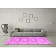 thumbnail image 3 of Ahgly Company Indoor Square Abstract Purple Modern Area Rugs, 5' Square, 3 of 4