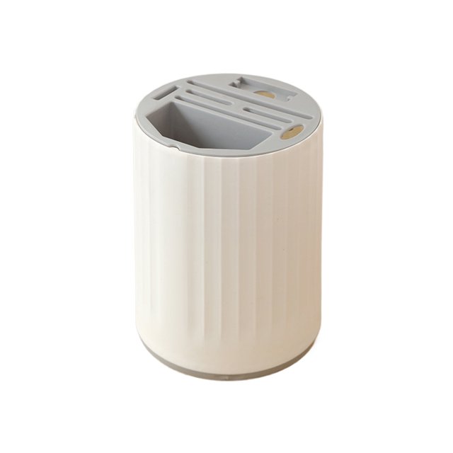 ZheElen Convenient Storage And Easy To And Store | Knife Block Set And Organized White Grey