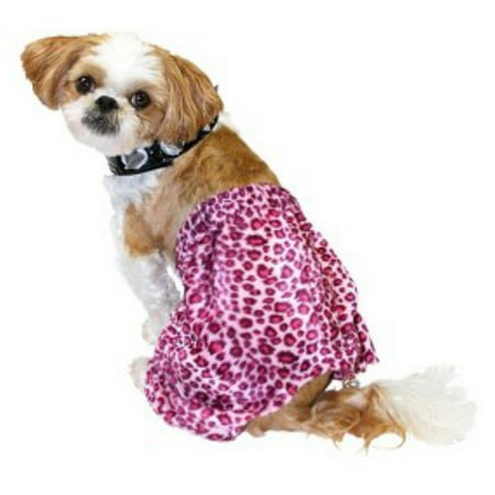 Punk Rock Dog Costume Pink Leopard Print Pet Outfit & Choker