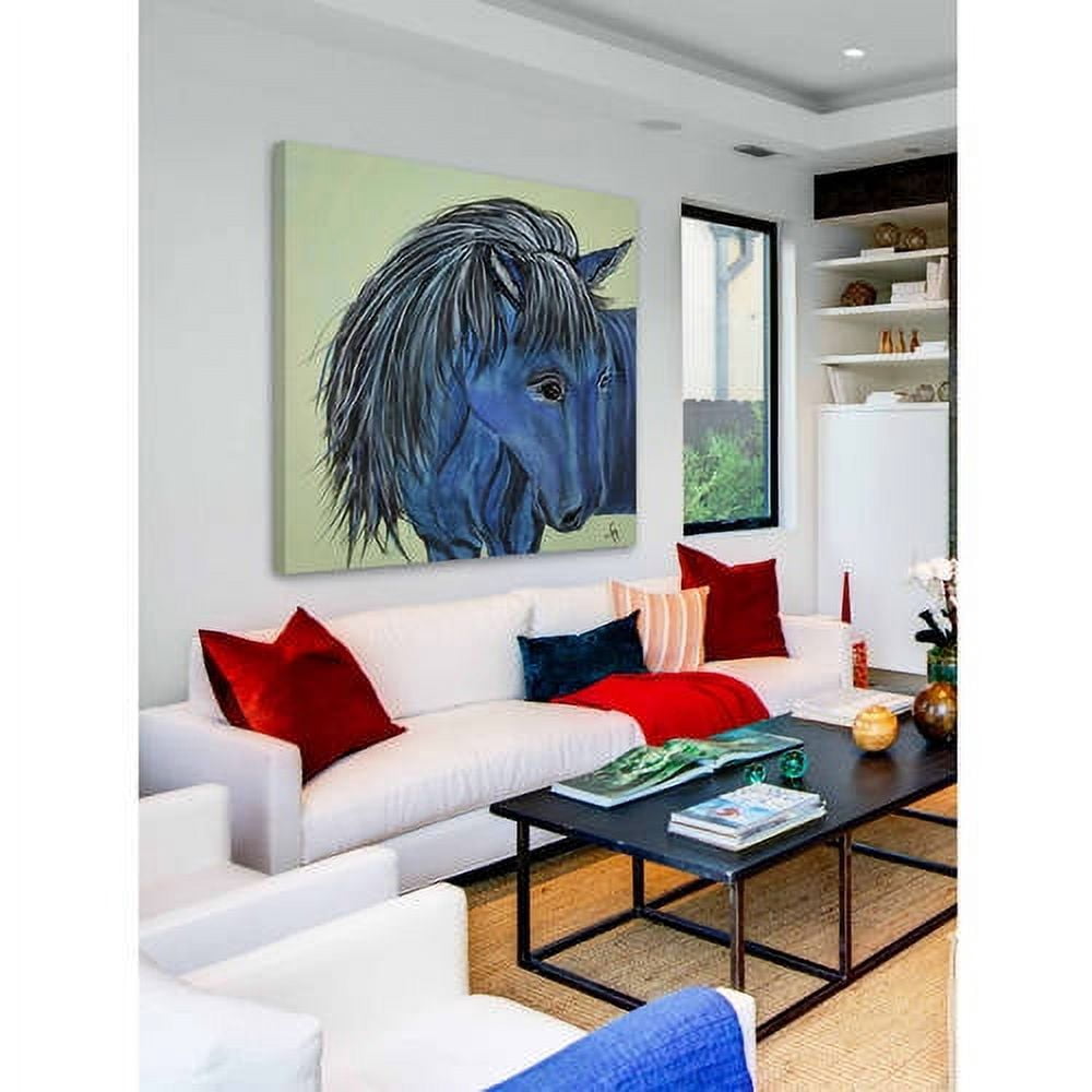 "Cookie Connemara Horse" Painting Print on Wrapped Canvas