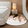 thumbnail image 2 of Round Rug 4Ft Washable Non-Slip, Orange Eucalyptus Circle Area Rugs for Living Room Bedroom, Fall Weeping Botanical Leaf Watercolor Indoor Floor Mats Carpet Runner for Home Decor Aesthetic, 2 of 8