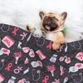thumbnail image 3 of Disketp Breast Cancer Awareness1 Dog Blanket/Bed Cover for Dogs and Cats,Puppy Essentials-Small, 3 of 8
