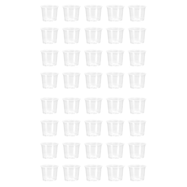 Paquete de 40 Macetas de Vivero Transparentes de 5,7 Pulgadas para Plantas: Macetas para PláNtulas con Almacenamiento de Agua