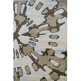 thumbnail image 1 of Linon Rugs Milan Rectangular Area Rug in Ivory and Brown-1'11" x 2'10", 1 of 2