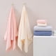 thumbnail image 4 of Nvzi 3 toallas de baño de algodón suave, súper suave, altamente absorbente, para ducha, piscina, toalla de mano de vellón coral de 13,78 x 29,53 pulgadas (rosa), 4 of 5