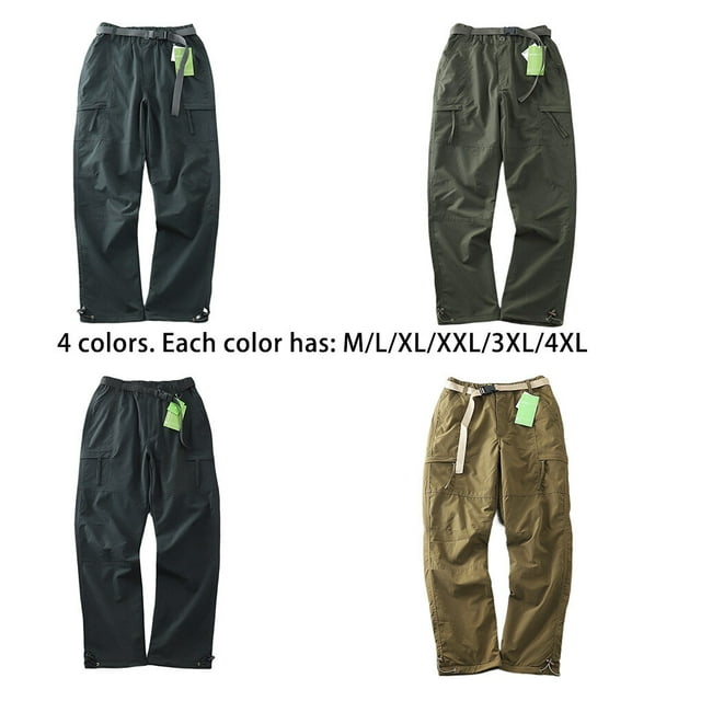 pitrice Shell Pants Hiking Trousers Camping Outfit Protector Multipurpose Multi Bag Overalls Solidness Hunting Equipment Black 3XL