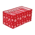 thumbnail image 1 of Foldable Christmas Snowflake Pattern Underwear And Jeans Storage Box Drawer Style Organizer For Bras Panties And Clothing Storage Solutions, 1 of 6