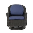 Liam Outdoor Wicker Swivel Club Chairs Set of 2