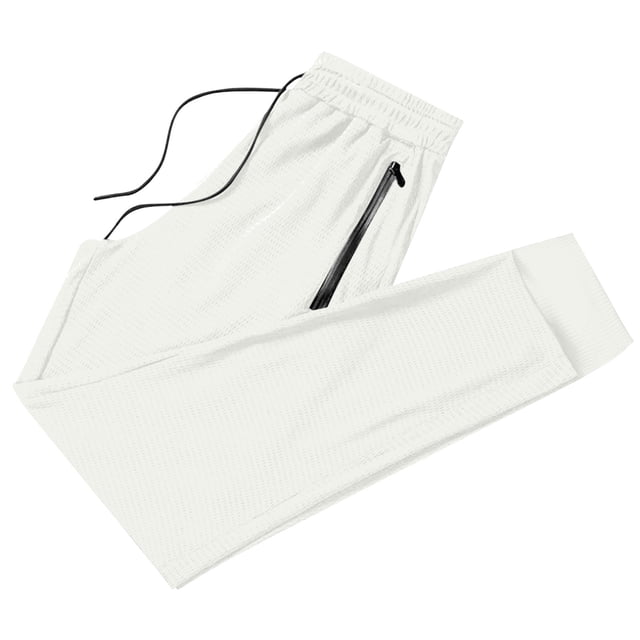 Plebaso Mens Athletic Pants Breathable Jogger Pants with Zipper Pockets Running Exercise Sports Pants