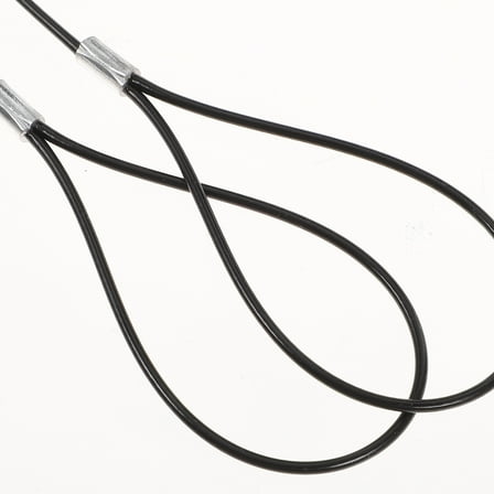 PartyKindom Spring-Loaded Gate Latch Cable Pull, Stainless Steel, PVC Coated, for Wooden and Metal Doors, 2Sets