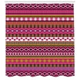 thumbnail image 3 of Ambesonne Pink Shower Curtain, Motifs Folk Border, 69"Wx75"L, Multicolor, 3 of 3