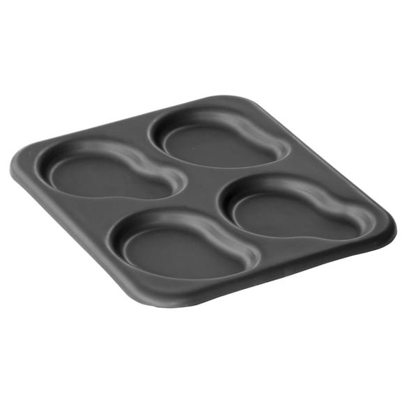 Lloydpans Egg Pan, 9.5 X 11 Inch 4-Cavity Irregular Egg Pan, Pre-Seasoned Pstk
