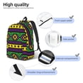 thumbnail image 4 of Yiaed Carnival Mardi Gras Print Backpack, Premium Laptop Backpack, Travel Backpack for Women, Lightweight Backpacks, Comfortable Back Pack-Medium, 4 of 5