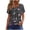 hgg105-Pink, variant on Ounisa Women Pleated Tops Floral Printed Square Neck Short Sleeve Tunic T Shirts Loose Fit Fashion Summer Vacation Tees