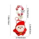thumbnail image 3 of Llavero Navideño de Papá Noel con Diseño de Árbol de Navidad. Adornos Navideños Adorables. Rojo, Poliéster, 9,5 X 8,5 Cm. | Regalo Ideal para Decoración Festiva. 1 Llavero., 3 of 6