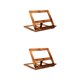 thumbnail image 1 of Toystoory Wooden Book Stand with Page Paper Textbook Kitchen Holders Page Clip madera 2Conjunto, 1 of 1