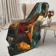 thumbnail image 3 of Sigee Moonlit Hairless Cat Monk for Flannel Blanket - Ultra-Soft, Warm and Cozy, Perfect for Couch, Bed, or Travel-60"x50", 3 of 6