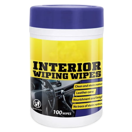 All Automotive Ammonia Free Glass Cleaner Wipes- Car Wipes Wipes for Car Interior and Car Exterior（1Pack 100 pieces）