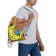 thumbnail image 6 of Sanrio Pompompurin Drawstring Backpack Sport Gym Bag For Yoga Swimming Gymsack Sport Strap Pack Bag, 6 of 7