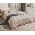 thumbnail image 2 of Pom Pom Cotton Duvet Cover Boho Bedding Sets With 2 Pillowcases Stonewashed Comforter Bed Cover Set Bedspread Quilt Cover Beige Color King, 2 of 4