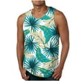 thumbnail image 2 of DDAPJ pyju Men's Beach Tank Tops Summer,Tank Tops Men,Mens Summer Casual Coconut Tree Print Sleeveless Tank Top Mens Hawaiian Sports Gym Tank Top T-Shirt, 2 of 5