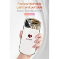 thumbnail image 3 of Cute Oval Heart-Shaped Tempered Glass Phone Case with Vanity Mirror for Phone 12 Pro, 3 of 7