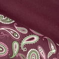 thumbnail image 5 of BNM Paisley Flannel Cotton Duvet Set, King/California King, Purple, 5 of 7