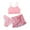 Z1P Pink, variant on Girls Swimsuit 2 Piece Size 130 For 6 Years-8 Years 4 Piece Cow Print Bikini Tops Underpants Shorts Pant Hair Band Swimwear Set Little Girls Bathing Suits