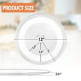 thumbnail image 2 of TICKJOY 12" Replacement Microwave Glass Plate, Highly Compatible Microwave Plate, Replacement Microwave  Parts Fits Most Brands, Microwave Plate for Heating Food, 2 of 7