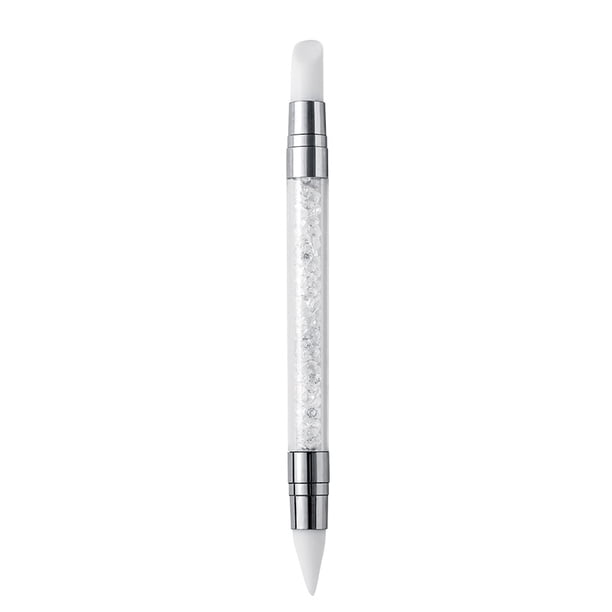 Bolígrafo de silicona para manicura, bolígrafo de prensa para calcomanías, bolígrafo para tallar, bolígrafo multifunción para repujado, pintura, espejo mágico, herramienta para polvos