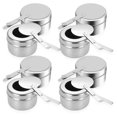 thumbnail image 1 of Stainless Steel Chafing Fuel Holders with Lid, Heat-Resistant Wick Containers for Chafer Rack (8-Pack), 1 of 4