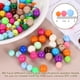 thumbnail image 5 of Uxcell 100pcs Cuentas Redondas de Acrílico de Color Oscuro Aleatorio de 6mm Diámetro 1.9mm Agujero Bolas de Resina Plástica Sueltas para Hacer Joyas Pulseras Collares Aretes DIY, 5 of 7