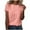 Orange, variant on Tops for Women Trendy Vintage Striped T Shirt Women Short Sleeve Crewneck Tunic Graphic Tee Shirts Casual Oversized Trendy Shirts
