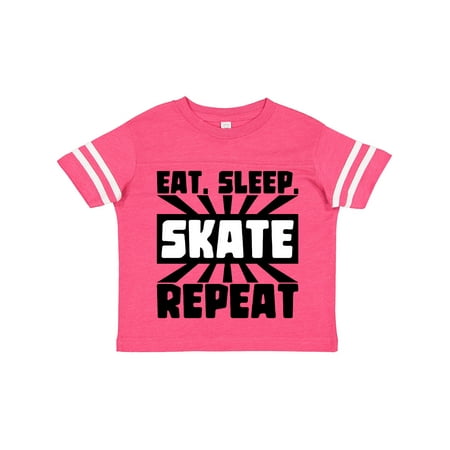 

Inktastic Eat Sleep Skate Repeat Gift Toddler Boy or Toddler Girl T-Shirt