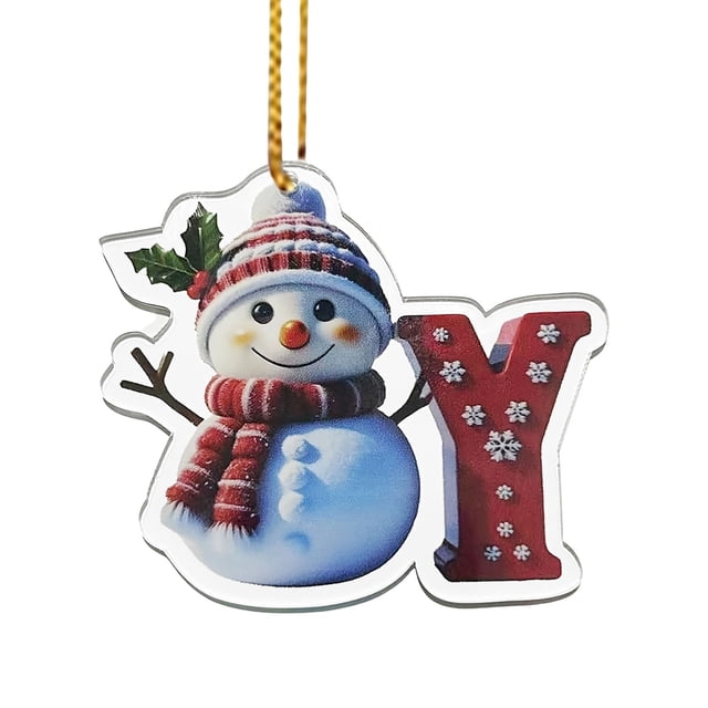 Adorno Navideño de Madera con Forma de Ciervo y Letra para 2025 | Adorno Personalizado | Acrílico Transparente | 8 Cm | Cordón Dorado para Colgar | Ideal para Guardar Recuerdos | Regalo Perfecto para