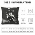 thumbnail image 5 of Autua Dirt Bike Rider Graphic Decorative Cushion Throw Pillow Cover Short Plush High-Quality 1PC for Home Couch Living Room Bed Sofa 20x20in, 5 of 5