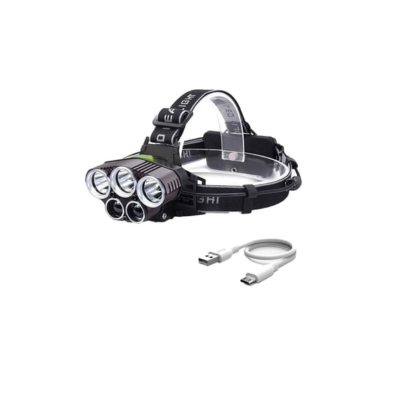 Bright 25 USB Rechargeable LED Headlamp with 5 Light Modes for Outdoor Adventures